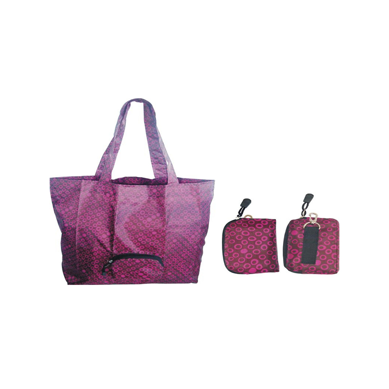 JS-SP003-Túi mua sắm gấp polyester